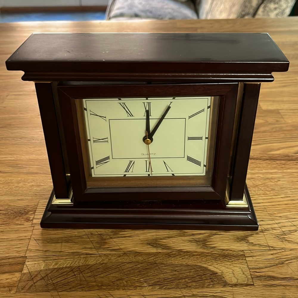 Vintage Bombay Company Rotating Mantel Clock Photo Frame